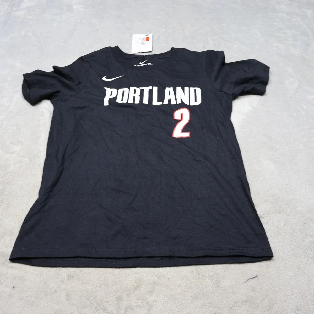 Portland Trail Blazer Youth Medium 10/12 Nike Black NBA Deandre Ayton #2 $20 NEW